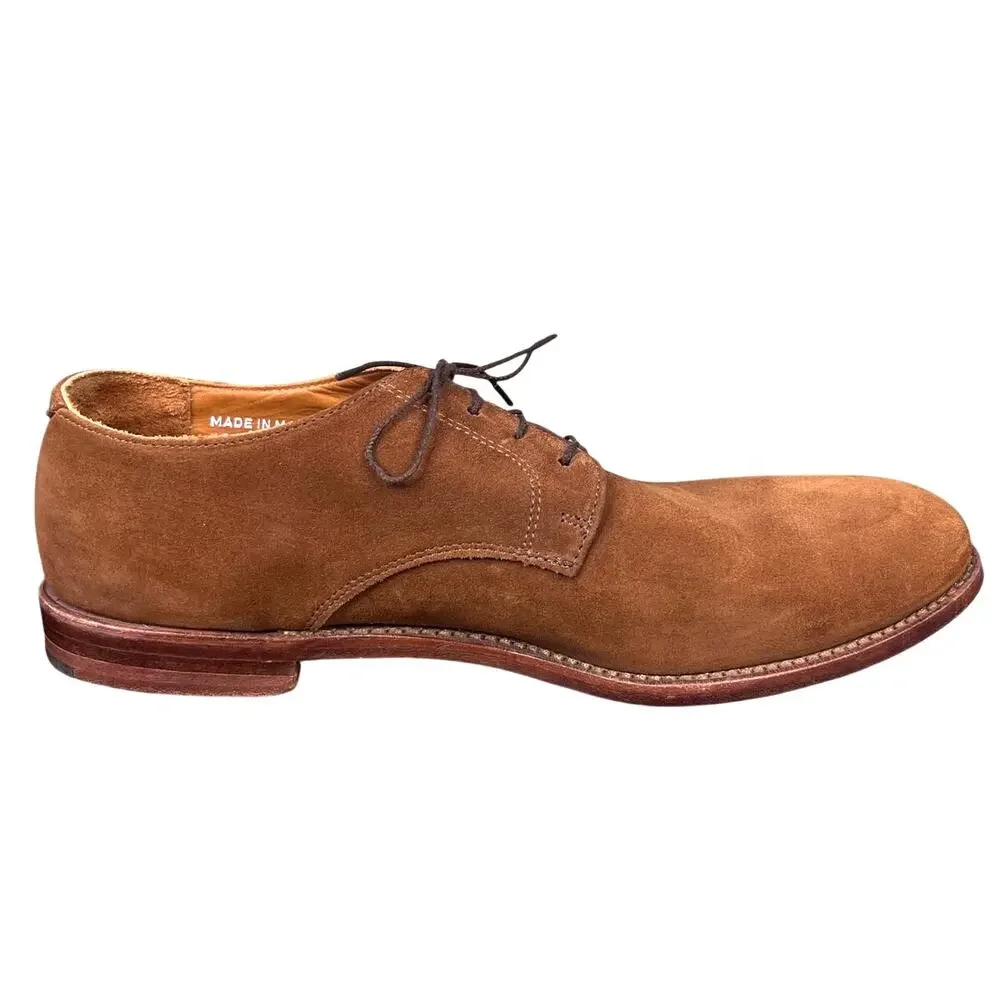 Rancourt & Co.  Camden Derby Brown Suede Blucher Dress Casual Shoes 12 D